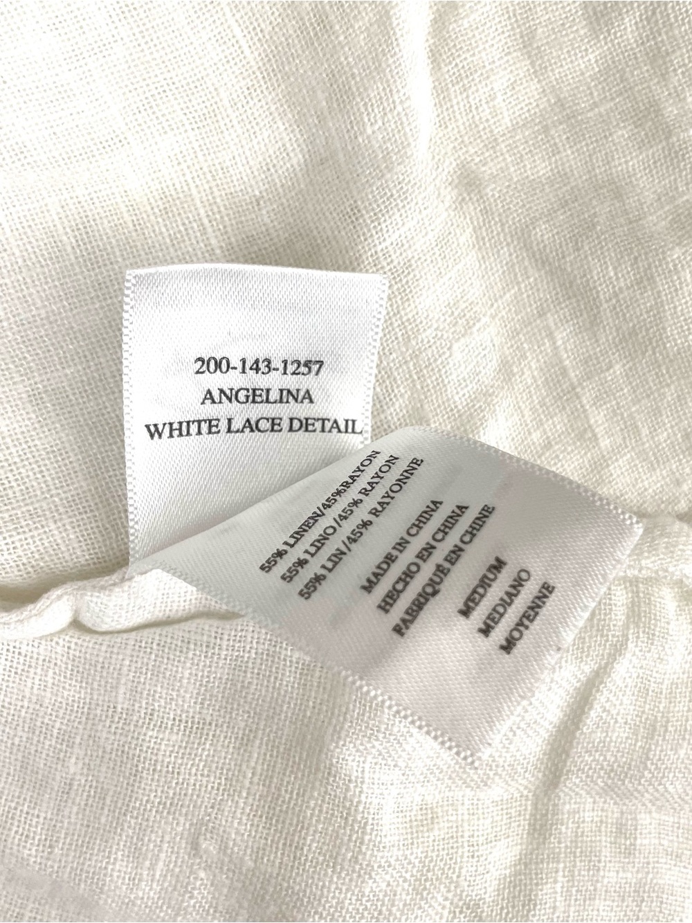Rails Angelina Lace Detail Mini Dress White Medium - Picture 11 of 13